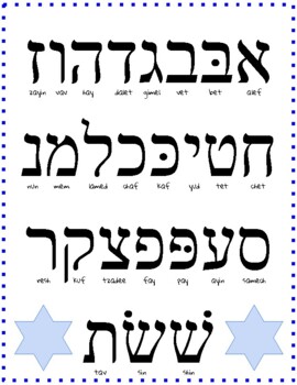 Hebrew AlefBet Alphabet Roll and Record Writing Practice by The Jewish ...