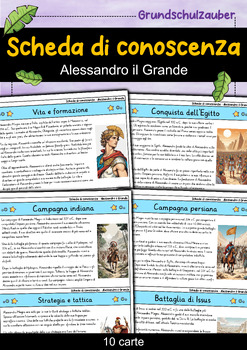 Preview of Alessandro il Grande - Scheda di conoscenza - Personaggi famosi (Italiano)