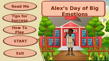 Preview of Alex Day of Big emotions-Powerpoint interactive Game