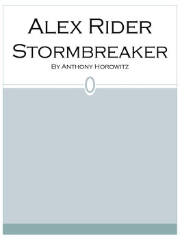 Preview of Alex Rider: Stormbreaker Literature Packet