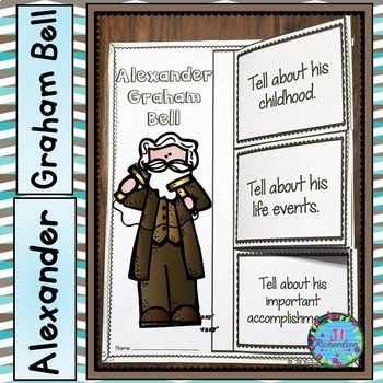 Preview of Biography Graphic Organizer Alexander Graham Bell Writing Project Template