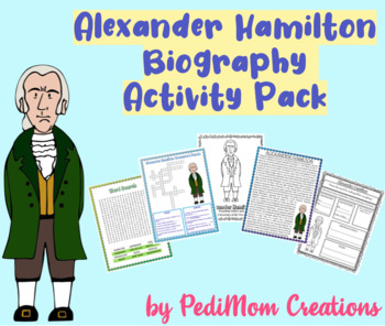Preview of Alexander Hamilton Biography Activity Pack