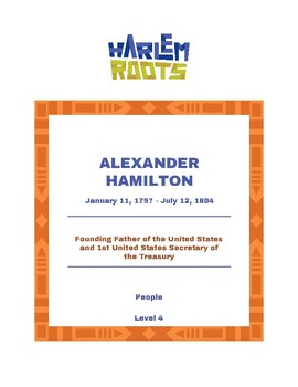 Preview of Alexander Hamilton Reading Comprehension