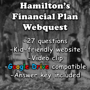 Preview of Alexander Hamilton's Financial Plan Webquest