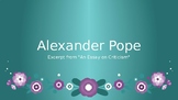 Alexander Pope Power Point