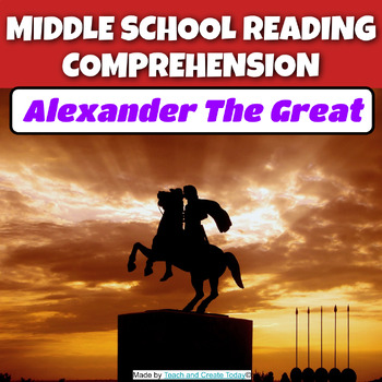 Preview of Alexander The Great Middle School Reading Comprehension Passages For History