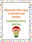 Alexander Who Used to Be Rich Last Sunday Vocabulary Word 