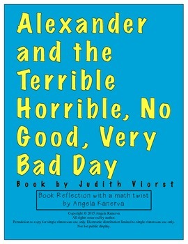 Preview of Alexander and the Terrible Horrible No Good Very Bad Day