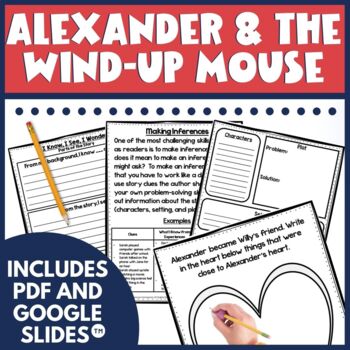 Preview of Alexander and the Wind-Up Mouse by Leo Lionni Activities in Digital and PDF
