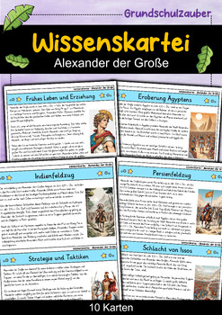 Preview of Alexander der Große - Wissenskartei - Berühmte Persönlichkeiten (German)