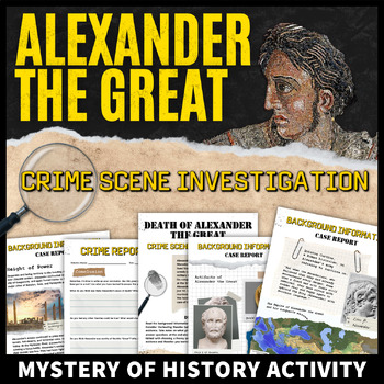 Preview of Alexander the Great Ancient Greece Activity CSI Mystery of History Analysis