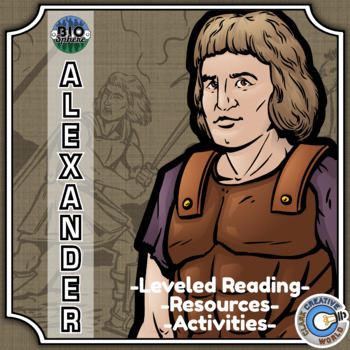Preview of Alexander the Great Biography - Reading, Digital INB, Slides & Activities