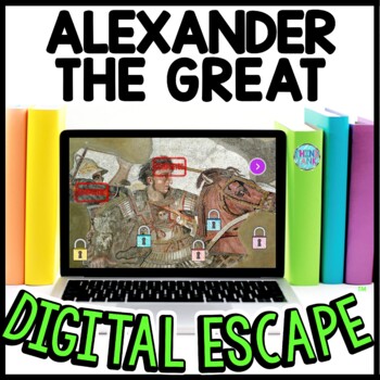 Preview of Alexander the Great Interactive DIGITAL Escape Room Reading and Puzzles