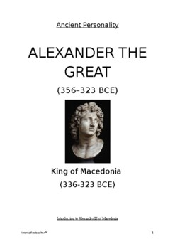 Preview of Alexander the Great - Introduction to Alexander the Great Booklet