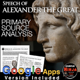 Alexander the Great Primary Source Worksheet (Greece) + Go