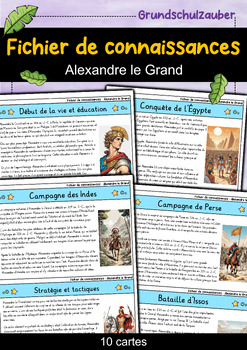 Preview of Alexandre le Grand - Fichier de connaissances - Personnages célèbres (français)