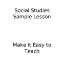 Sample week 1 Social Studies Plan