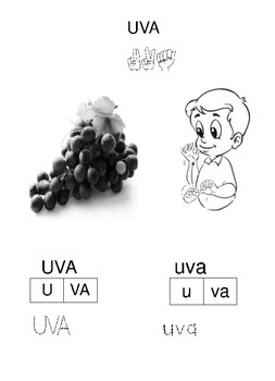 Alfabetização de surdos - Método das 28 palavras (Uva) by Lojinha da ...