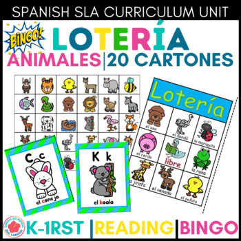 Preview of Alfabeto Alphabet Animal Bingo Lotería de Animales del alfabeto o abecedario