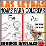 Alphabet Spanish Coloring Sheets Abecedario Colorea Alfabe