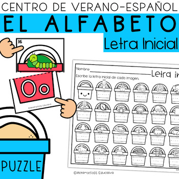 Preview of Alfabeto/Letra Inicial Centro de Verano Español - Alphabet Summer Center
