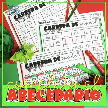 Alfabeto Orden Alfabético de Navidad by From Martz to Class | TpT