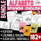 Alfabeto - Spanish Alphabet Activities: Bilingual Posters, Flashcards & Coloring