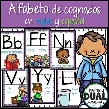 Preview of Alfabeto de cognados en ingles y español