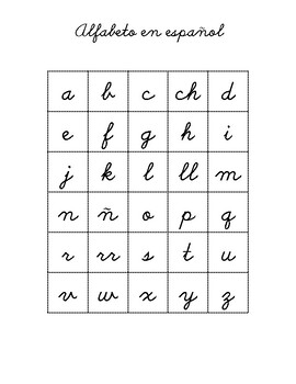 Alfabeto en español/ cut and paste Spanish alphabet by Abeja | TPT