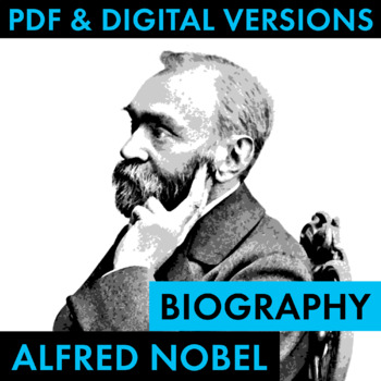 Preview of Alfred Nobel Biography Research Organizer, Nobel Biography PDF & Google Drive