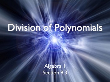 Preview of Alg 1 -- Long Division of Polynomials