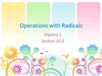 Preview of Alg 1 -- Operations with Radicals