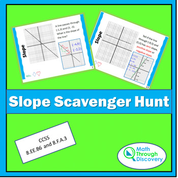 Preview of Alg 1 - Slope Scavenger Hunt