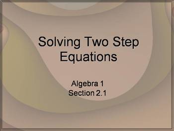 Preview of Alg 1 -- Solving Two-Step Equations