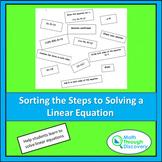 Alg 1 - Sorting Steps to Solving Linear Equations