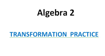 Preview of Alg 2 - Transformation Practice