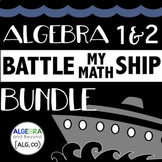 Algebra 1 & 2 Activities BUNDLE - Battle My Math Ship