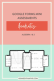 Algebra 1 & 2 Quadratics Assessments Bundle