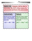 Algebra 1 (7.01) DRAFT: Use the GCF to Factor Polynomials
