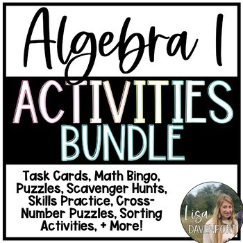 Preview of Algebra 1 Activities Bundle