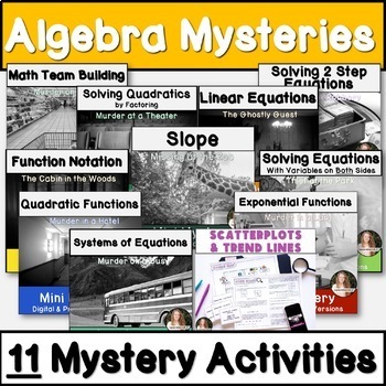 Algebra 1 Activities Bundle! CCSS & TEKS Aligned! by Lauren Fulton