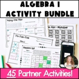 Algebra 1 Activities Bundle | Algebra Partner Activity