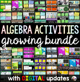 Preview of Algebra Activities Bundle with Digital Updates