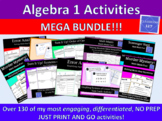 Algebra 1 Activities MEGA Bundle!