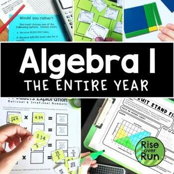 Preview of Algebra 1 Activities and Lessons for the Entire Year