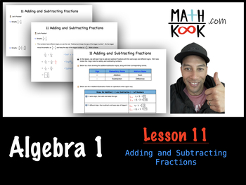Preview of Algebra 1 - Adding and Subtracting Fractions (11)