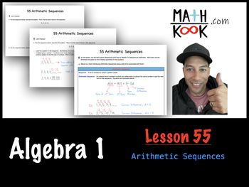 Preview of Algebra 1 - Arithmetic Sequences (55)