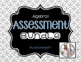 Algebra 1 Assessment Bundle - Paper Based