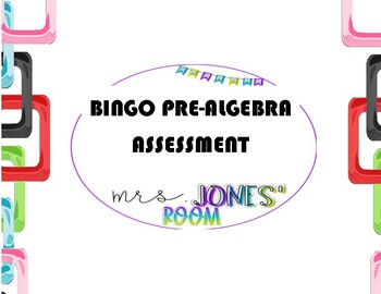 Preview of Algebra 1 BINGO Pre-Assessment