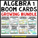 Algebra 1 Topics: Digital BOOM Card BUNDLE - 59 and GROWING!!